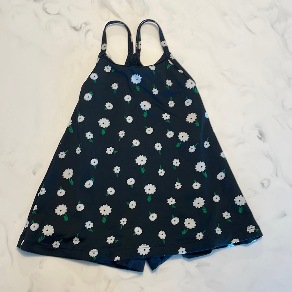Hanna Andersson daisy sunblock dress with built in shorts 18-24 months